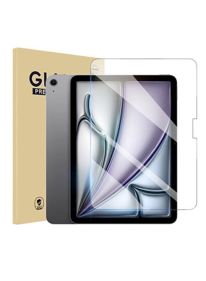 واقي شاشة لجهاز iPad Air مقاس 11 بوصة (M3 2025 / M2 2024) - واقي غشاء زجاجي مقوى لجهاز iPad A3266، A3267، A3270، A2902، A2903، A2904، صلابة 9H، شفاف عالي الوضوح - Image 1